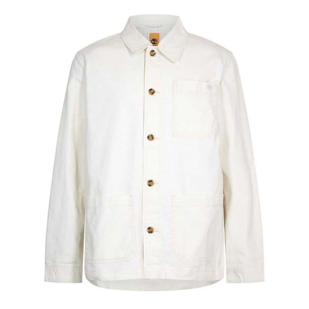 Timberland Mens Canvas Field Jacket / Vintage White